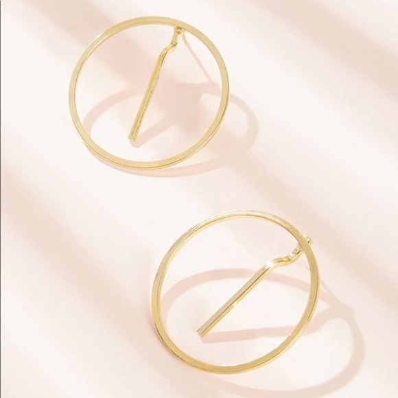 🆕 Geometric Circle Ear Jacket - Picture 2 of 3